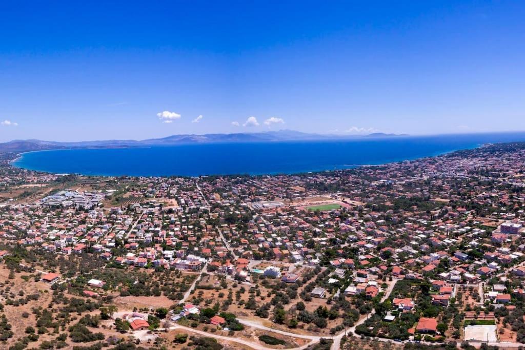 'Love Is In The Air' With View Villa Néa Mákri Exterior foto